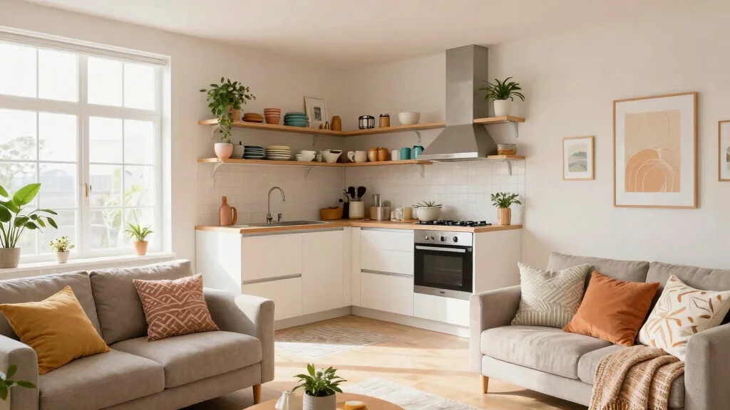 7 Small Studio Kitchen and Living Combos That Work