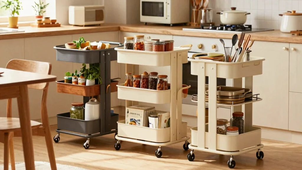 9 Best Rolling Carts for Small Kitchens